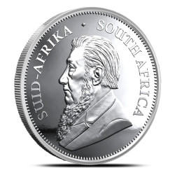 1-uncjowa moneta Krugerrand wydana w RPA w 2020 roku.
Monety w bardzo dobrym stanie