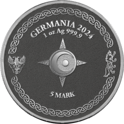 Ragnarök: Sköll &amp; Hati Geminus 2 x 1 oz Silver BU to unikatowa wersja pierwszej monety z nowej serii Ragnarök od Germania Mint.
Monety zostaną wyemitowane w nakładzie 500 setów (2 x 1 oz). Oryginalność monet, umieszczonych kapslu ósemkowym, potwierdza dołączony Certyfikat Autentyczności. Całość zamknięta będzie w stylowym blistrze, którego design stanowi uzupełnienie zawartości i zwiększa wartość setu.