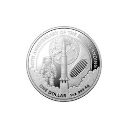 1-uncjowa moneta 50 rocznica Lądowania na Księżycu wydana przez Royal Australian Mint w 2019 roku.
Limitowany nakład: 25.000 sztuk
Stan menniczy, opakowanie: kapsel