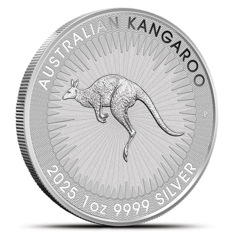 1-uncjowa moneta o nominale 1$ KANGAROO wydana w Australii w 2025 roku.
Monety w stanie menniczym