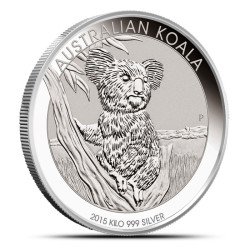 Koala - Australia 30$ - 1kg Srebra 2015