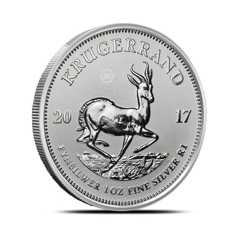 1-uncjowa moneta Krugerrand wydana w RPA w 2021 roku.
Moneta w bardzo dobrym stanie