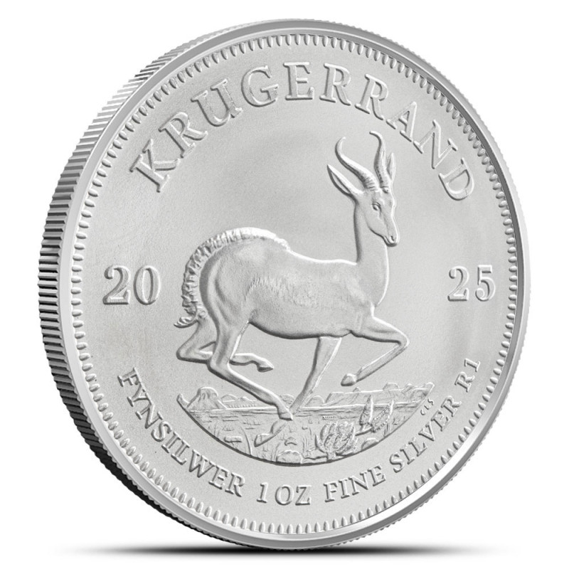 1-uncjowa moneta Krugerrand wydana w RPA w 2025 roku.
Stan: menniczy