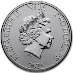 1-uncjowa moneta o nominale 2 NZD wydana w Niue w 2023 roku.
Stan: menniczy
Opakowanie: plastikowe etui
