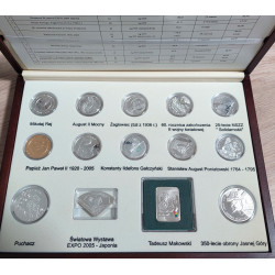 NBP 2005 - zestaw srebrnych monet 10zł, 20zł