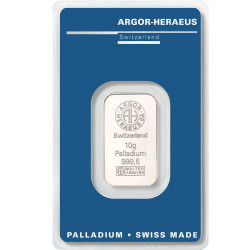 Argor Heraeus  - sztabka 10 gram palladu