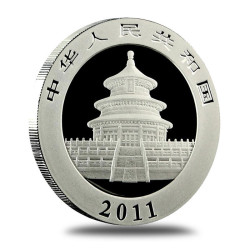 1-uncjowa moneta o nominale 10 juanów PANDA wydana w Chinach w 2011 roku.
Monety w stanie menniczym.
Opakowanie: kapsel