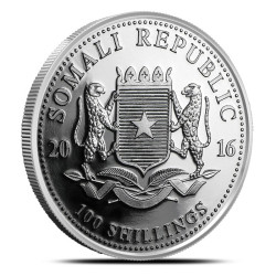 1-uncjowa moneta o nominale 100 shillings ELEPHANT wydana w Somalii w 2016 roku.
Milk spoty
Opakowanie: kapsel