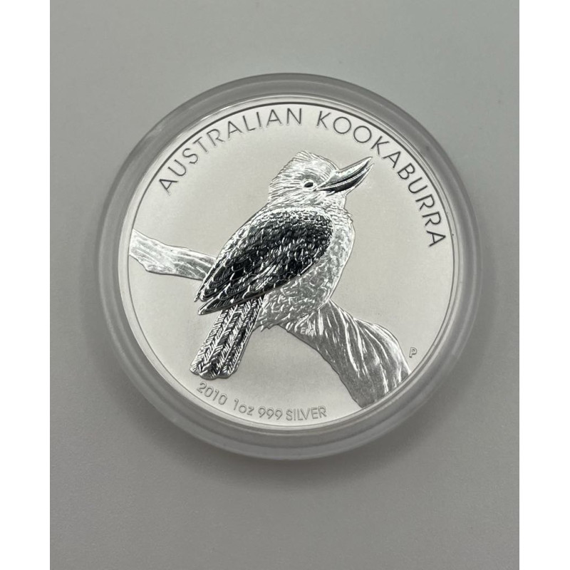 1-uncjowa moneta w kapslu o nominale 1$ KOOKABURRA wydana w Australii w 2010 roku.
Monety w stanie menniczym.
Opakowanie: kapsel