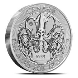 Canada 2020 - Creatures: Kraken - 2 uncje srebra