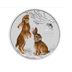 Lunar III: Rok Królika 2023 - 1/2 uncji srebra kolorowa