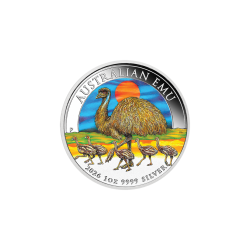 Emu 2026 kolor - moneta 1 uncja srebra