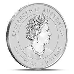 1-uncjowa moneta Rok Bawoła wydana w Australii w 2021 roku.
Monety w stanie menniczym.