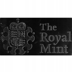 Oryginalny pusty Masterbox The Royal Mint, pomieści 20 tub typu Britannia