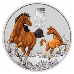 Lunar III: Rok Konia 2026 - 1/2 uncji srebra kolorowa