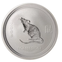 Lunar I: Rok Myszy 2008 - moneta 1 uncja srebra