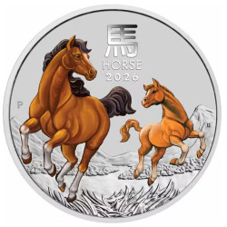 Lunar III: Rok Konia 2026 - 1 uncja srebra kolorowa