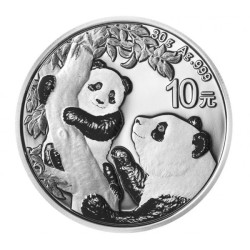 Chińska Panda 2021 - 30 gram - srebrna moneta bulionowa