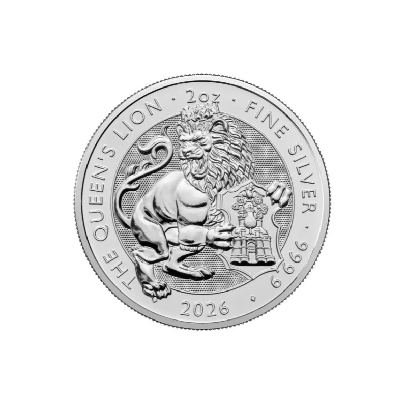 2-uncjowa moneta Queen's Lion z serii Tudor Beasts wydana w Wielkiej Brytanii w 20252 roku.
Monety w stanie menniczym.
Opakowanie: Kapsel


