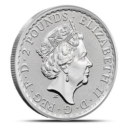 Zestaw 4 tub zawierających łącznie 100 sztuk 1-uncjowych monet Britannia wydanych w Wielkiej Brytanii w 2022 roku.
Monety w stanie menniczym.