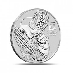 Lunar III: Rok Myszy 2020 - 1/2 uncja - srebrna moneta bulionowa